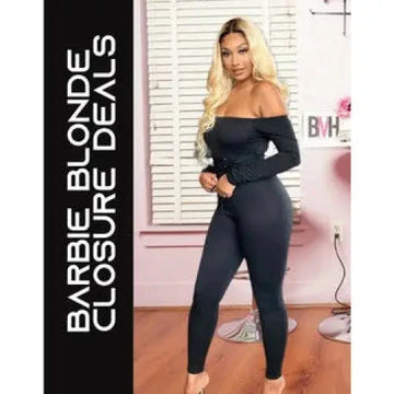 Barbie Blonde-Lace Closure- Malaysian Bundle Deals